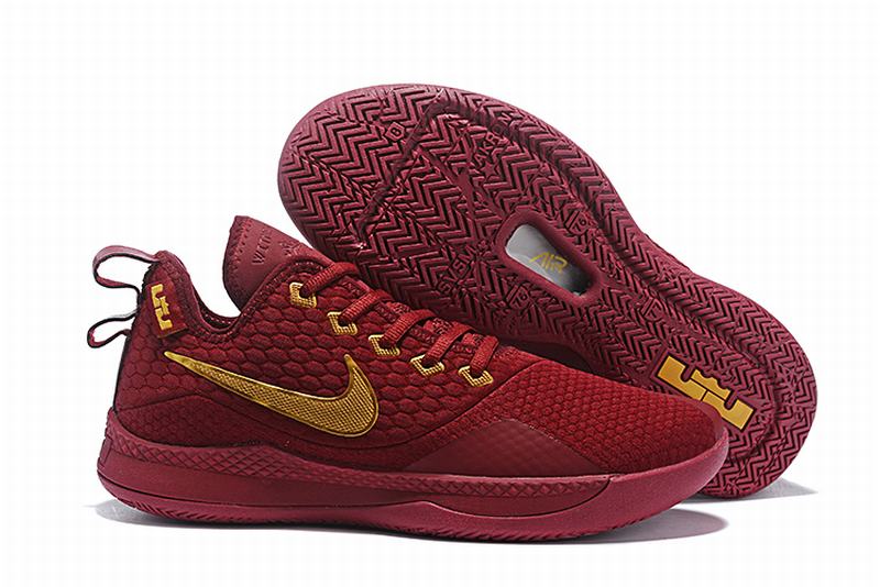 Nike Lebron James Witness 3 Shoes Wine Red